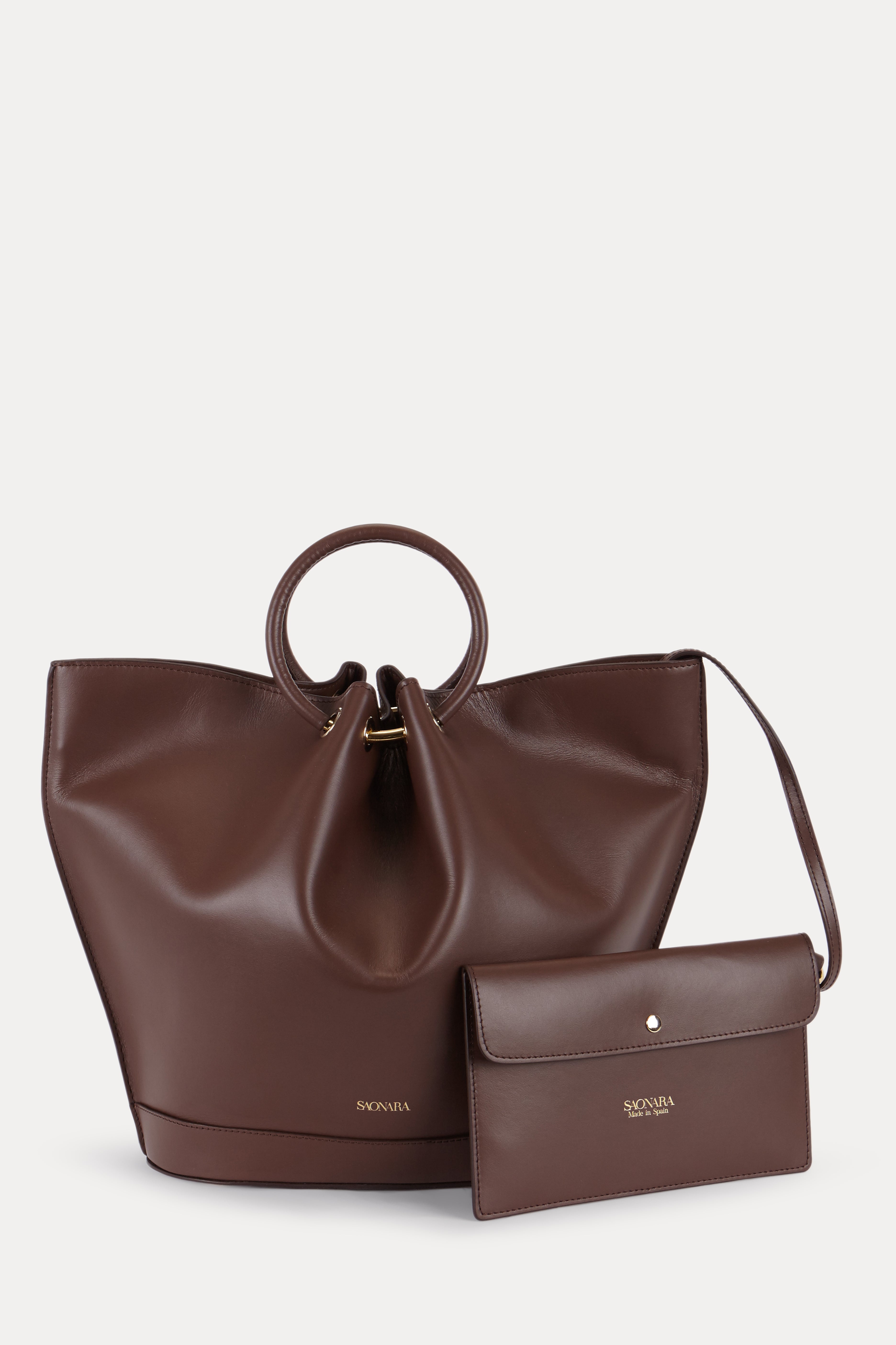 Capazo Bag Chocolat Leather