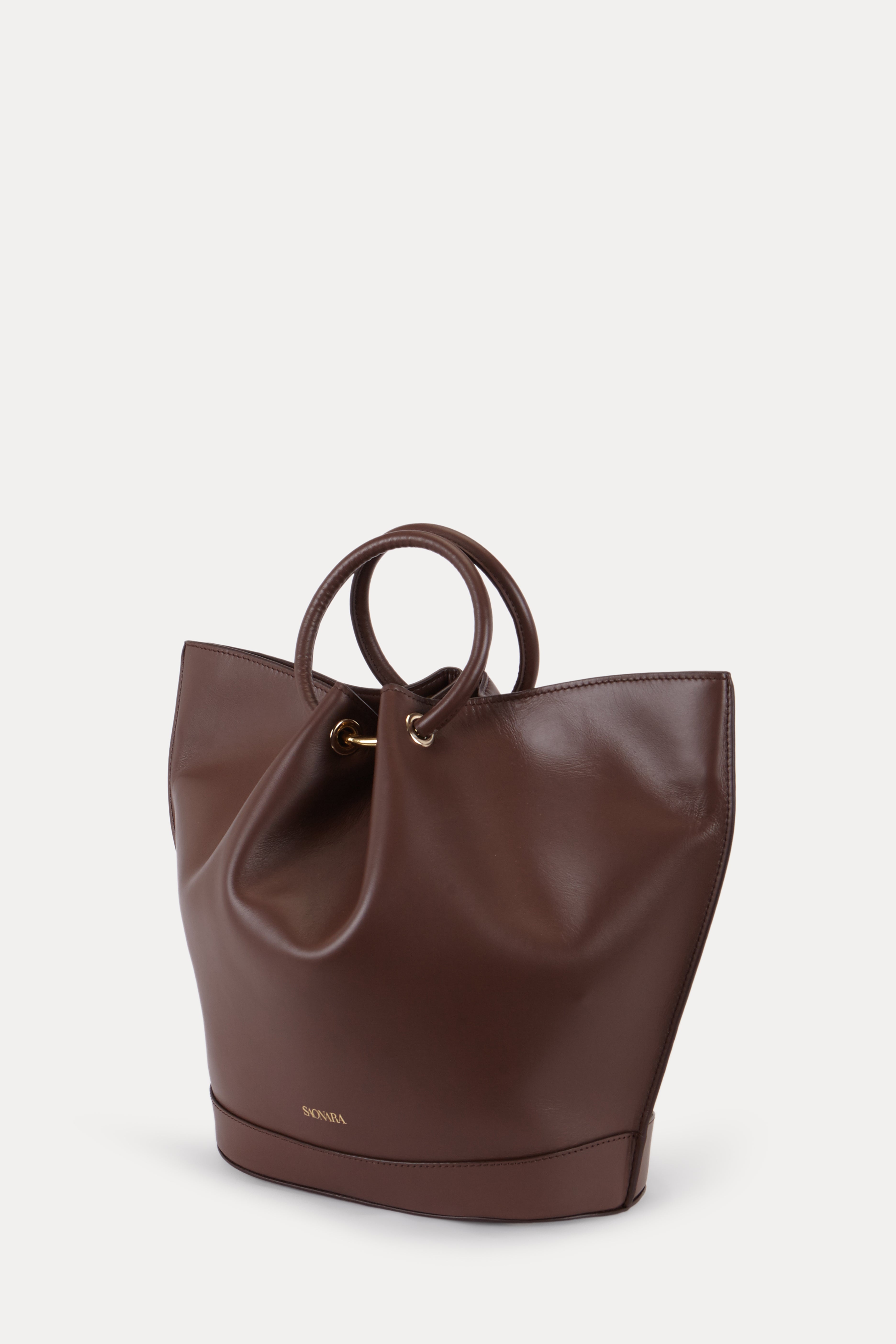 Capazo Bag Chocolat Leather