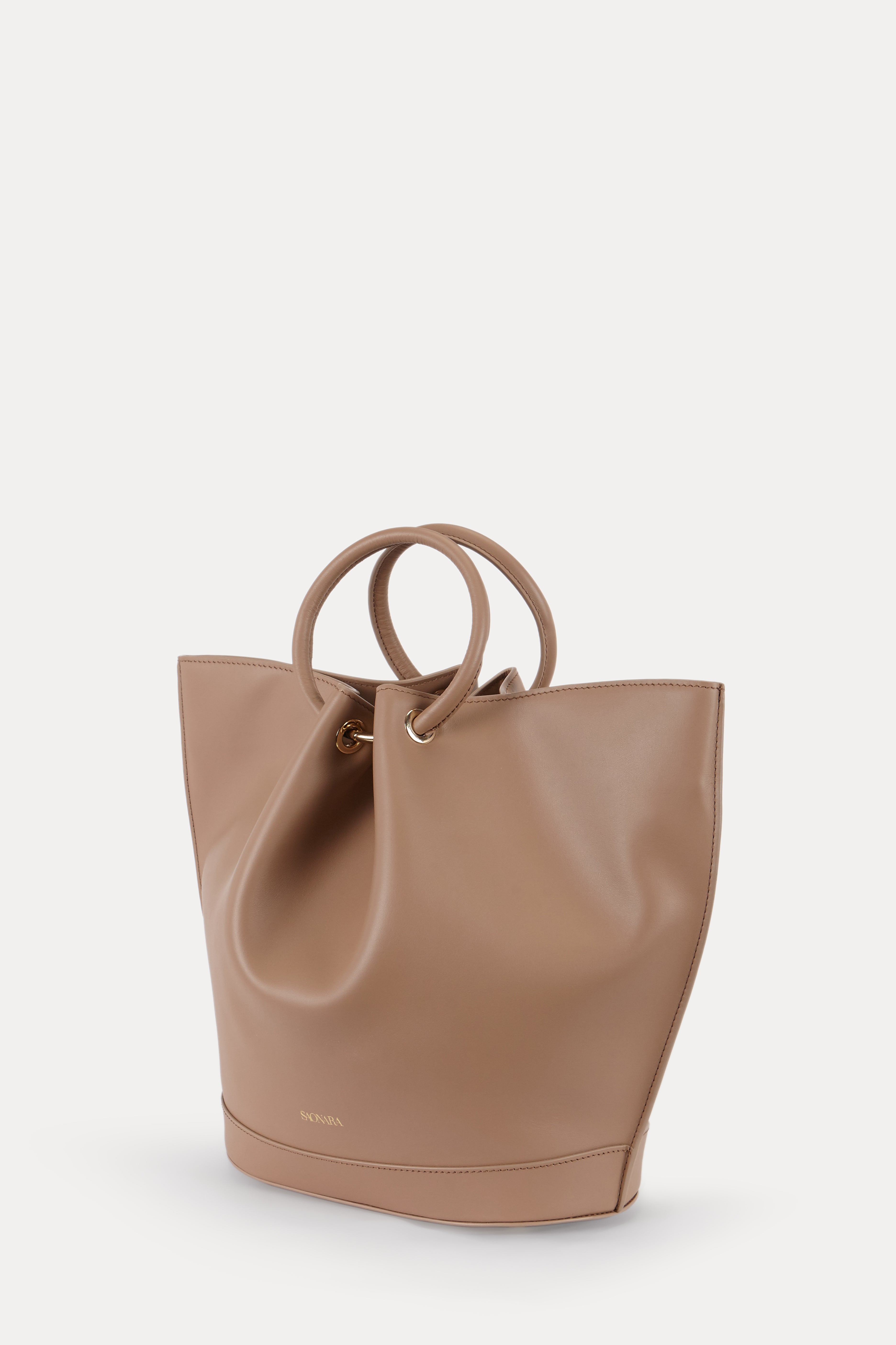 Capazo Bag Moka Leather