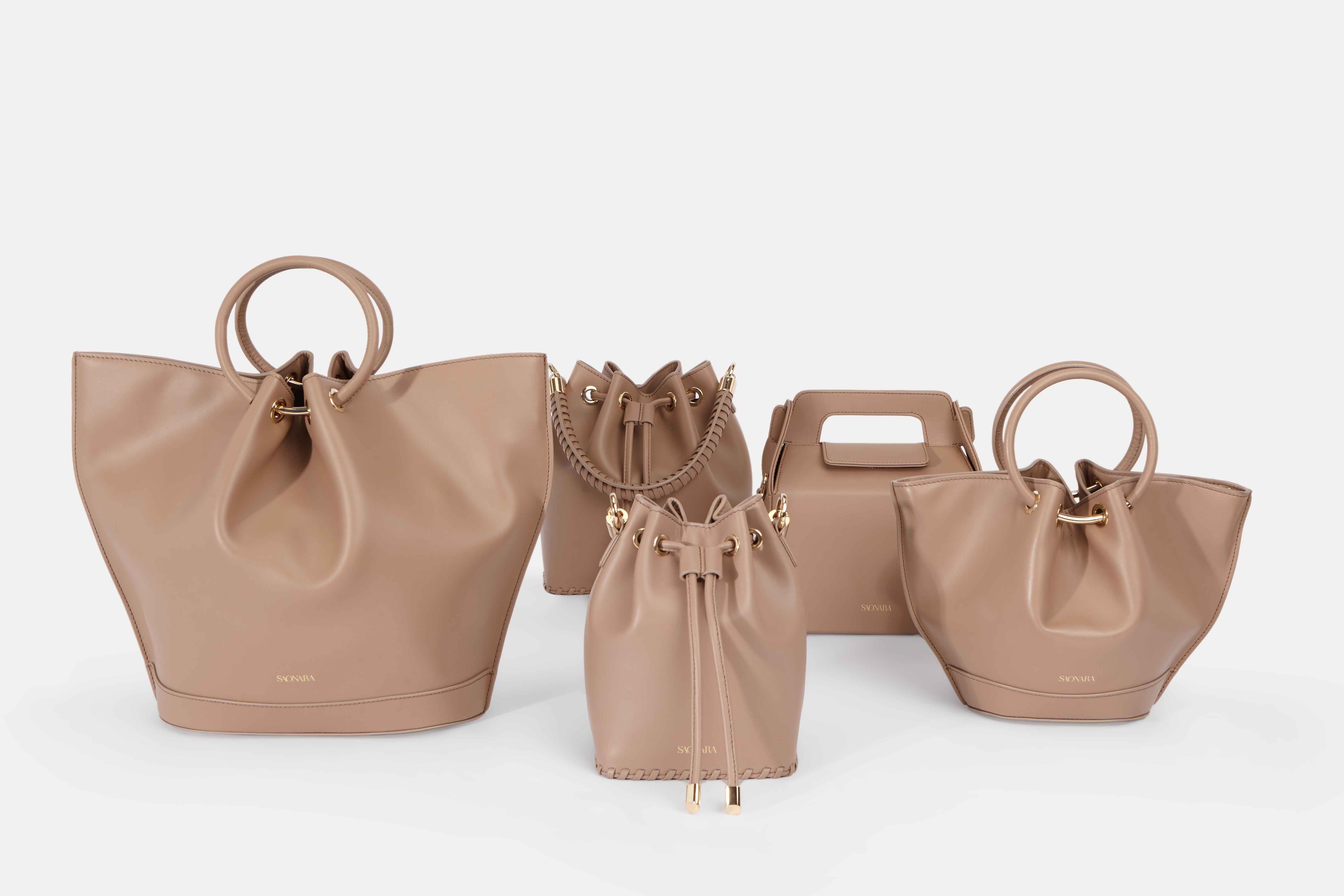 SAONARA BUCKET MOKA LEATHER