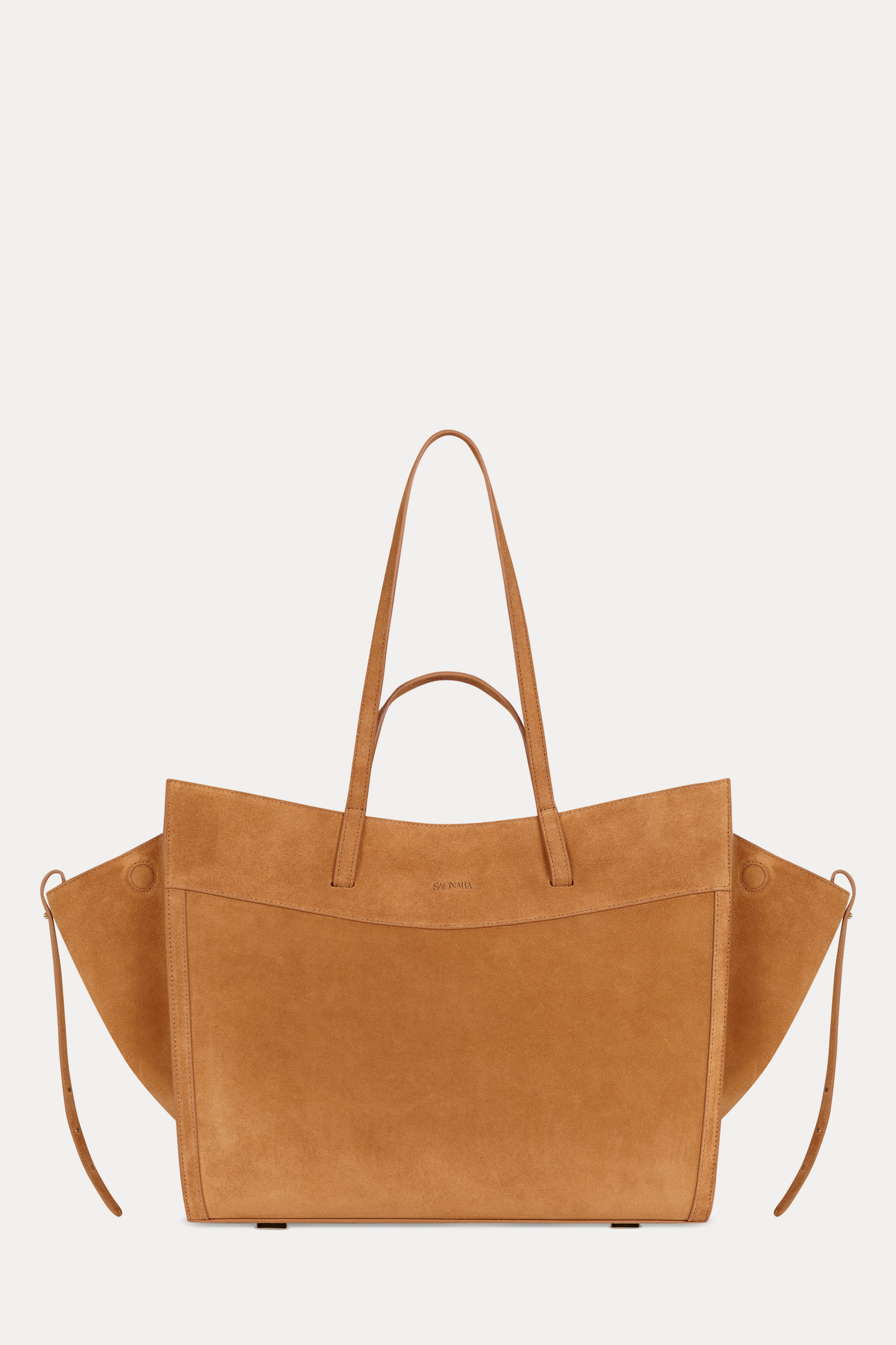 Shopping Bag Camel Suede