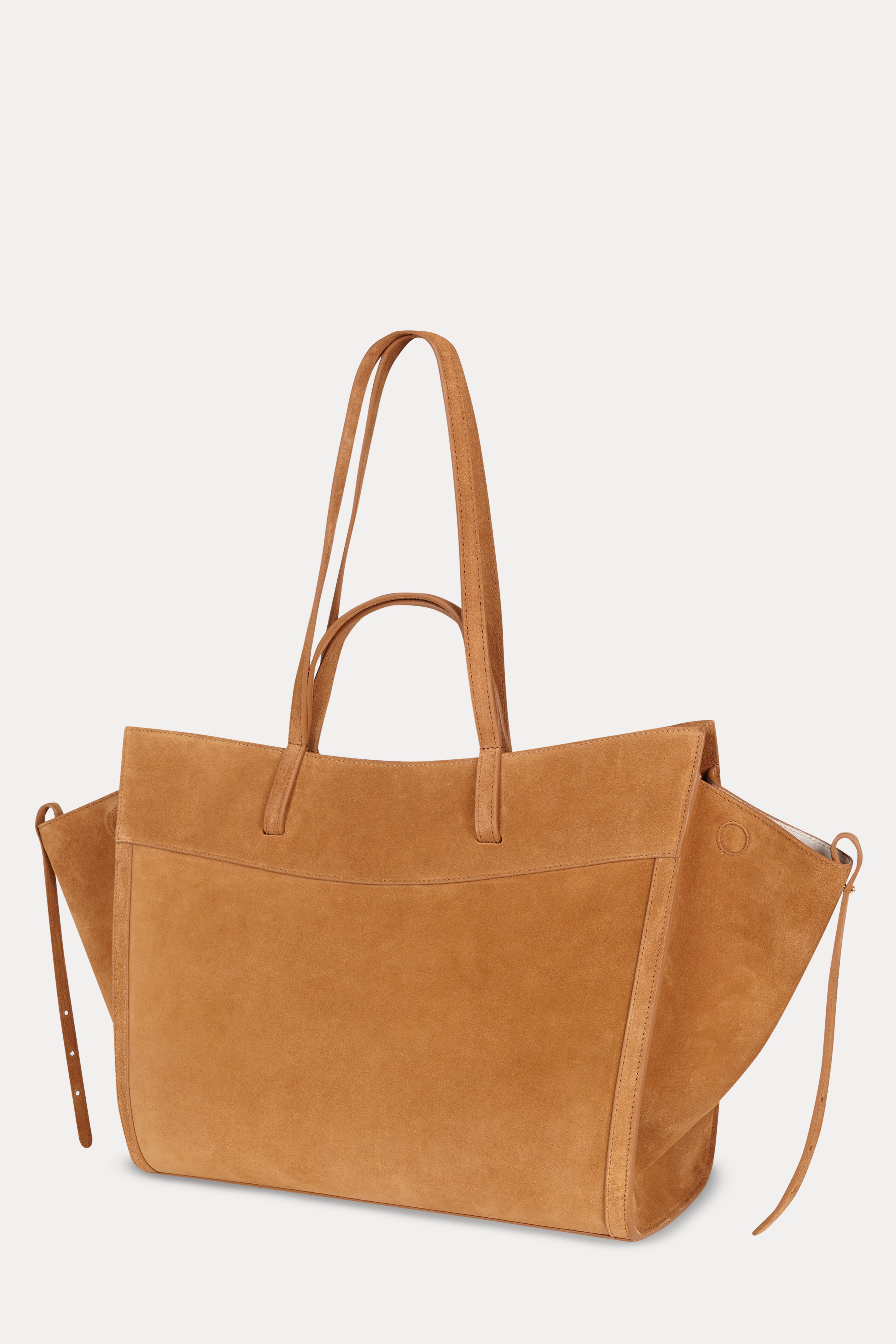 Shopping Bag Camel Suede