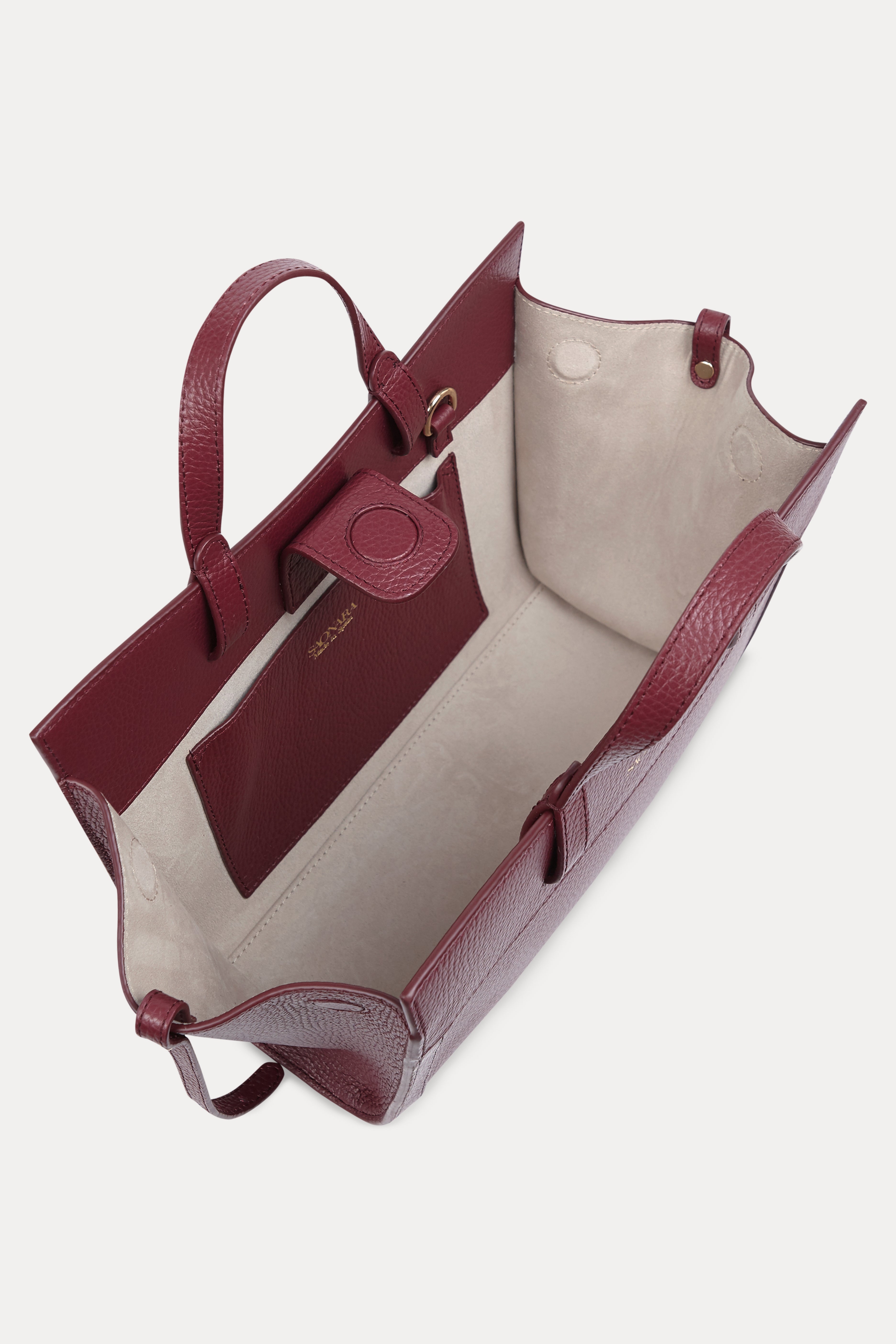 Mini Shopping Berry Leather