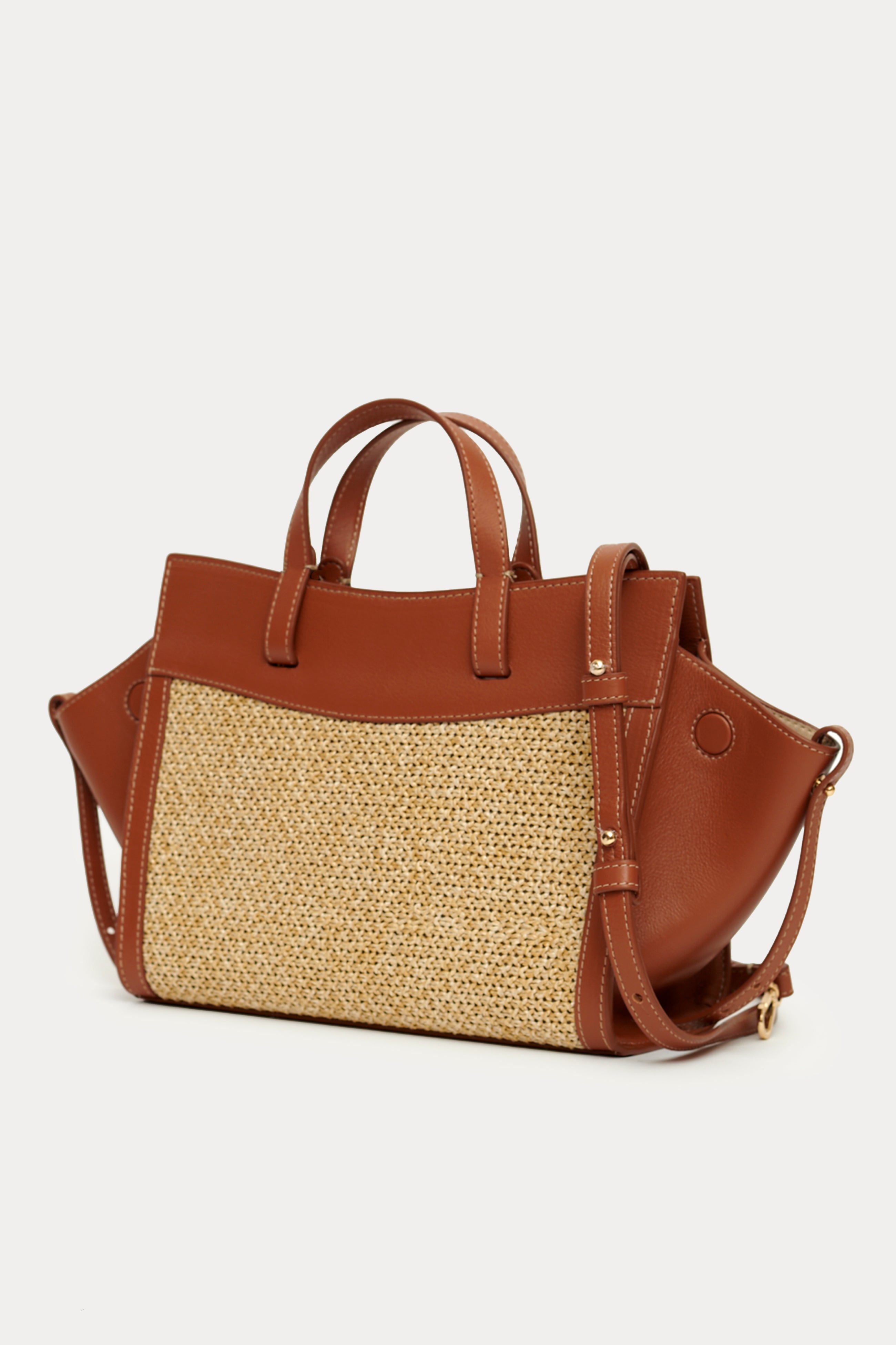 SAONARA SHOPPING BAG MOKA LEATHER