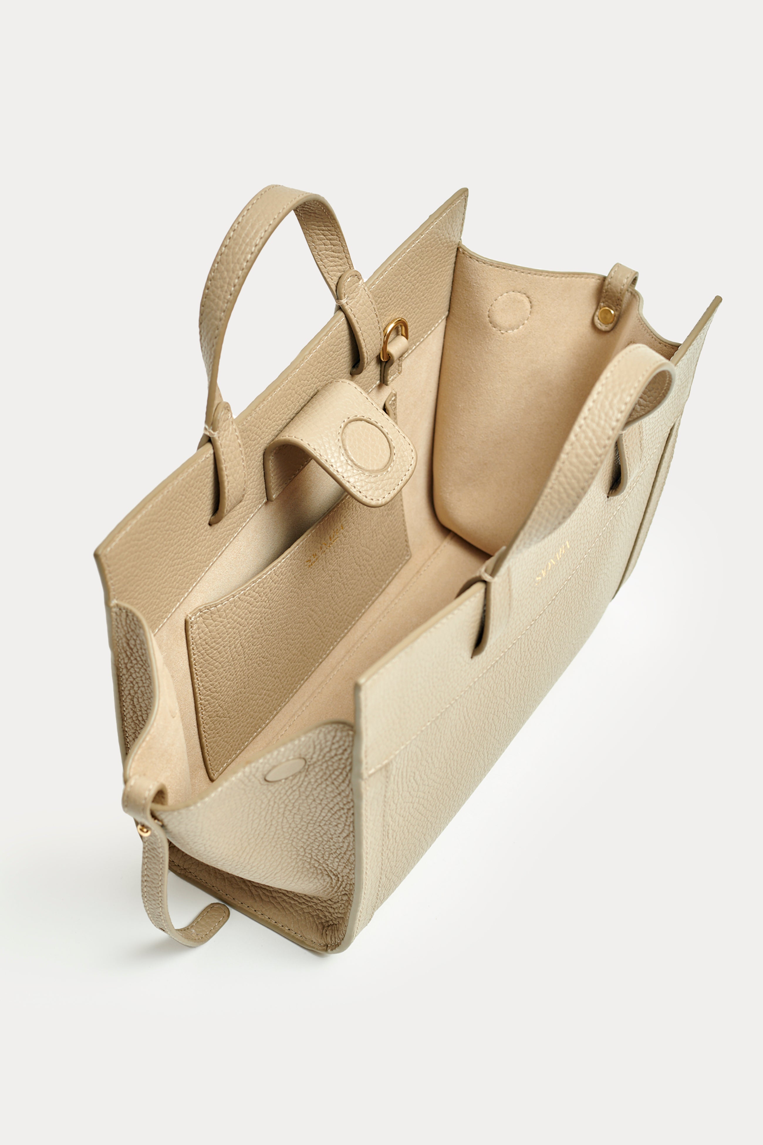 SAONARA SHOPPING BAG MOKA LEATHER