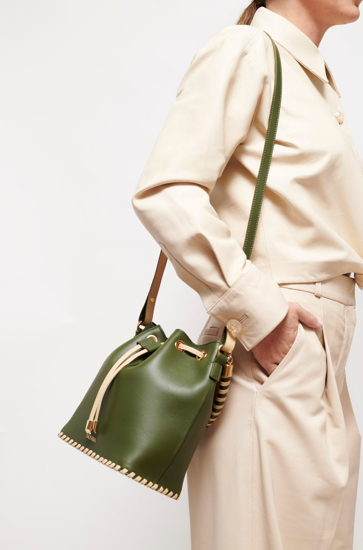 Bolso Saonara Bucket Verde