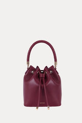 Bucket Bag Berry Leather