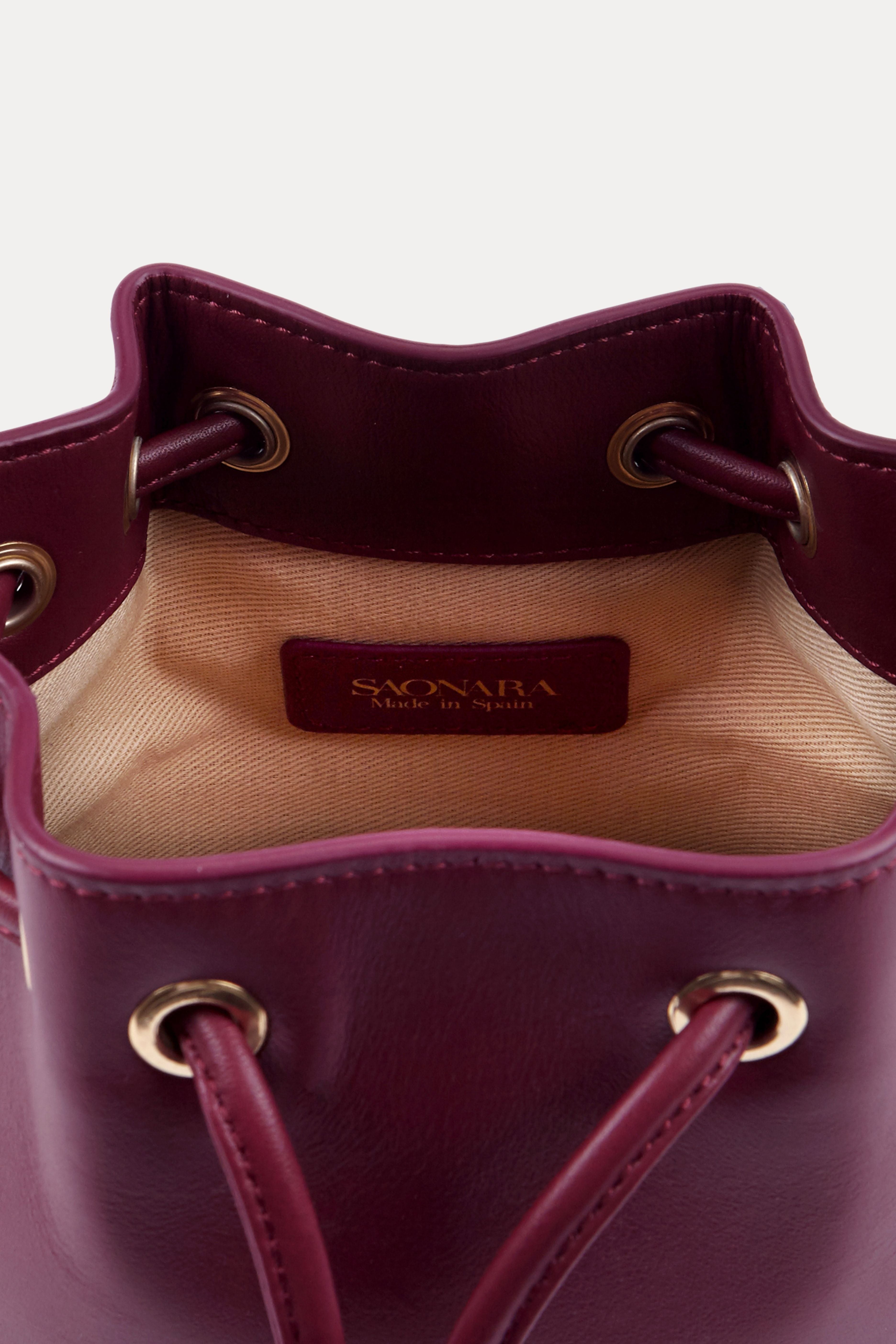 Bucket Bag Berry Leather