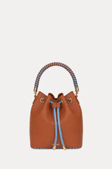 Bucket Bag Caramel/Blue Sky Leather