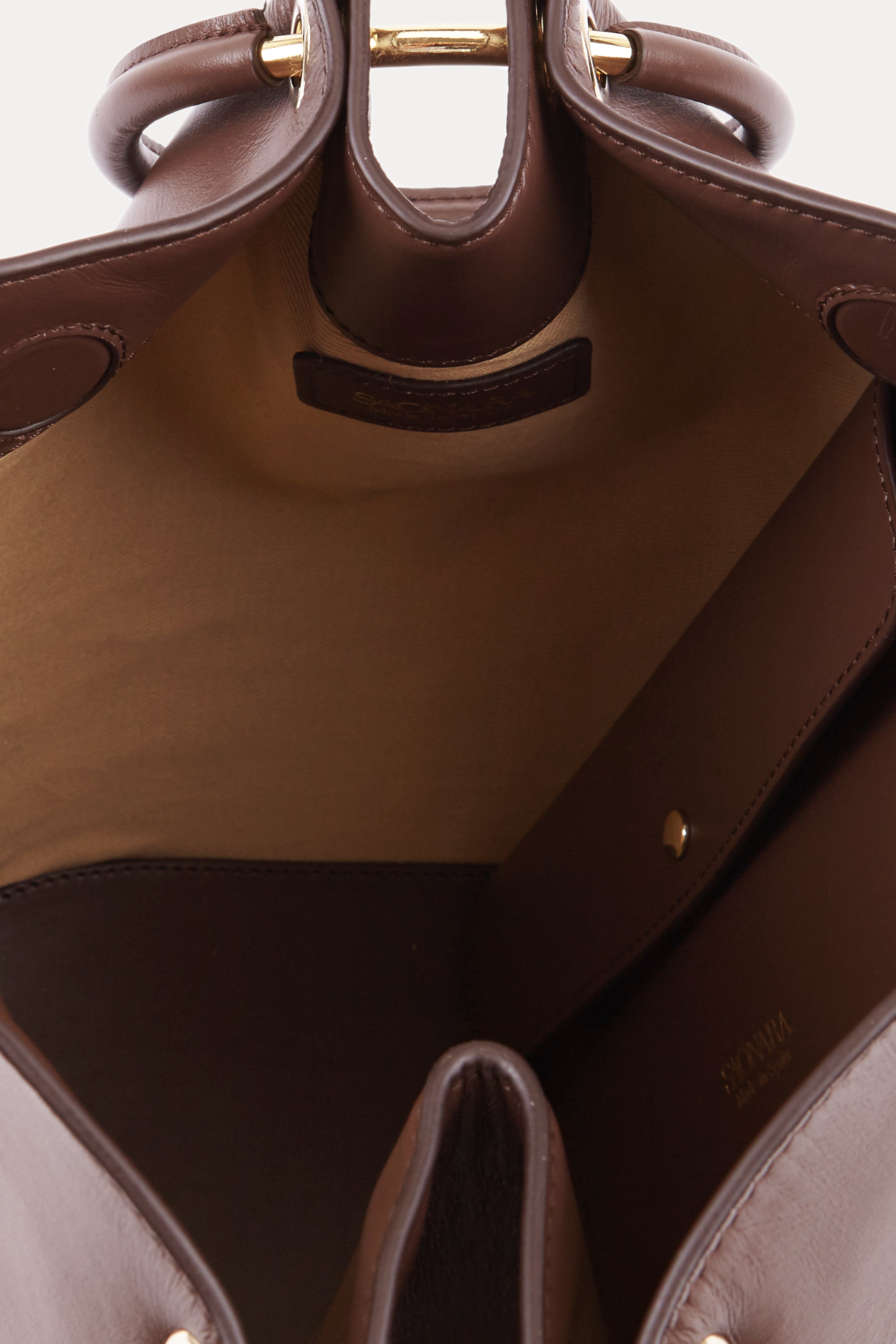 Capazo Bag Chocolat Leather