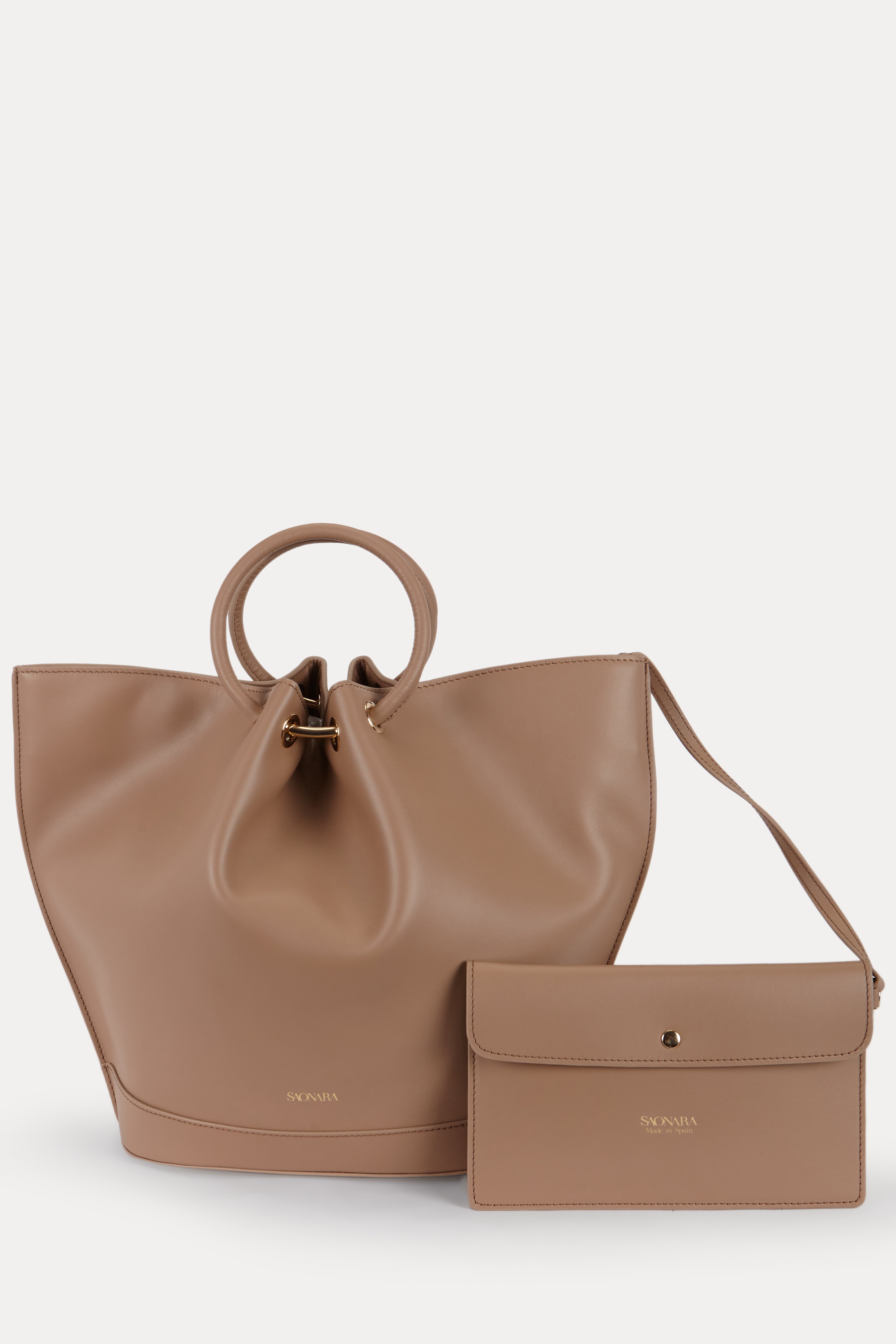 Capazo Bag Moka Leather