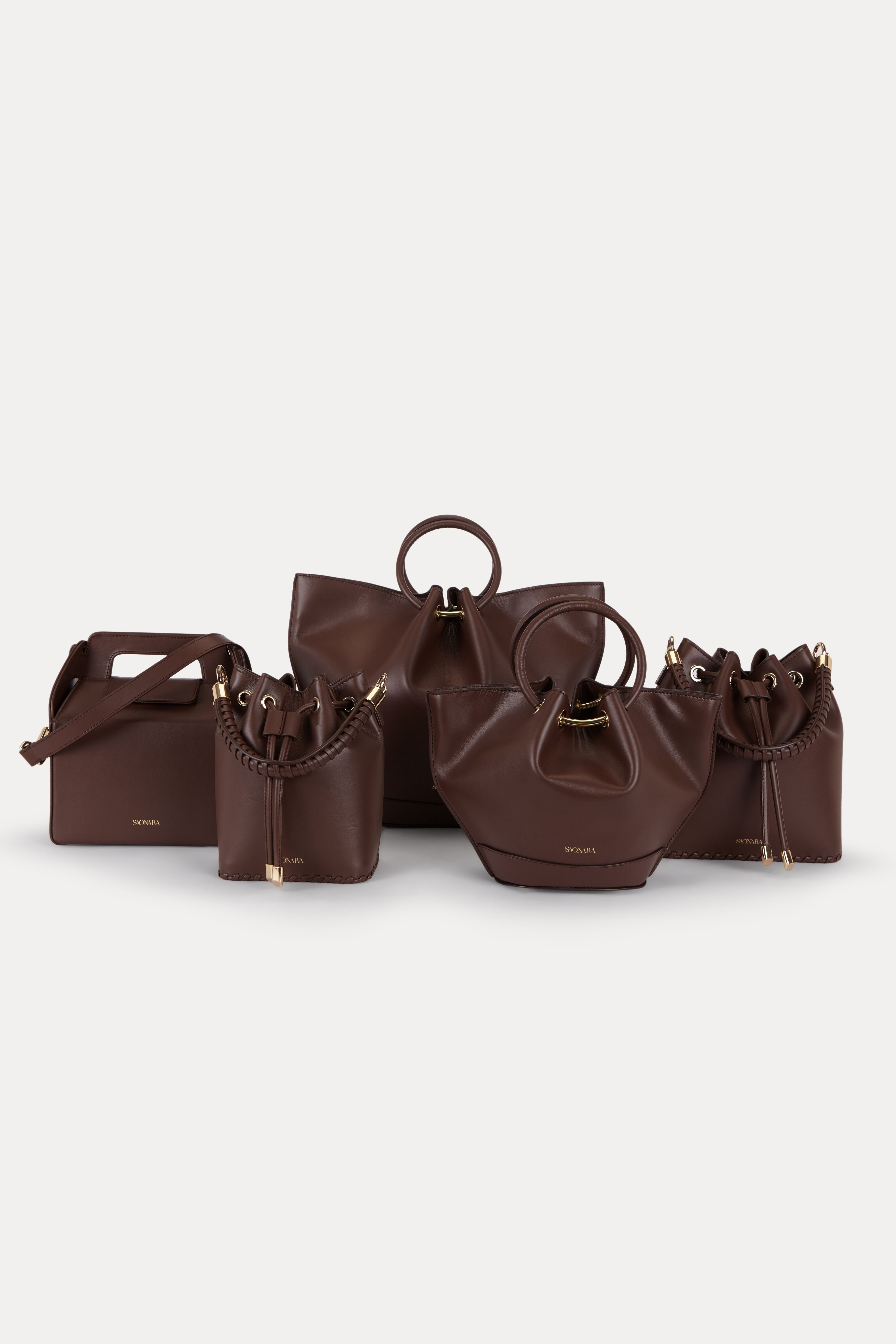 Bucket Bag Chocolat Leather