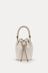 Mini Bucket Bag Ivory Leather