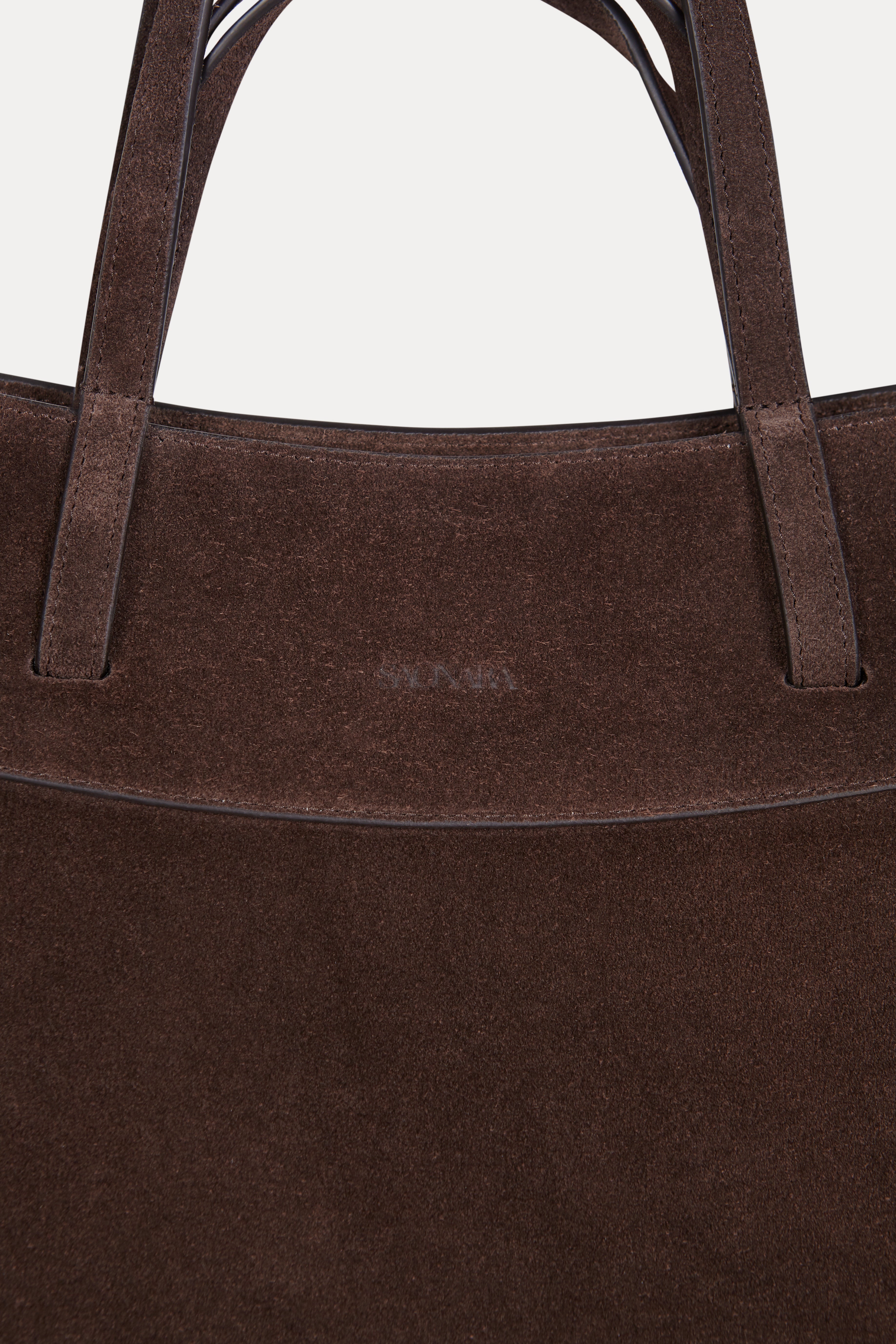 Shopping Bag Chocolat Suede