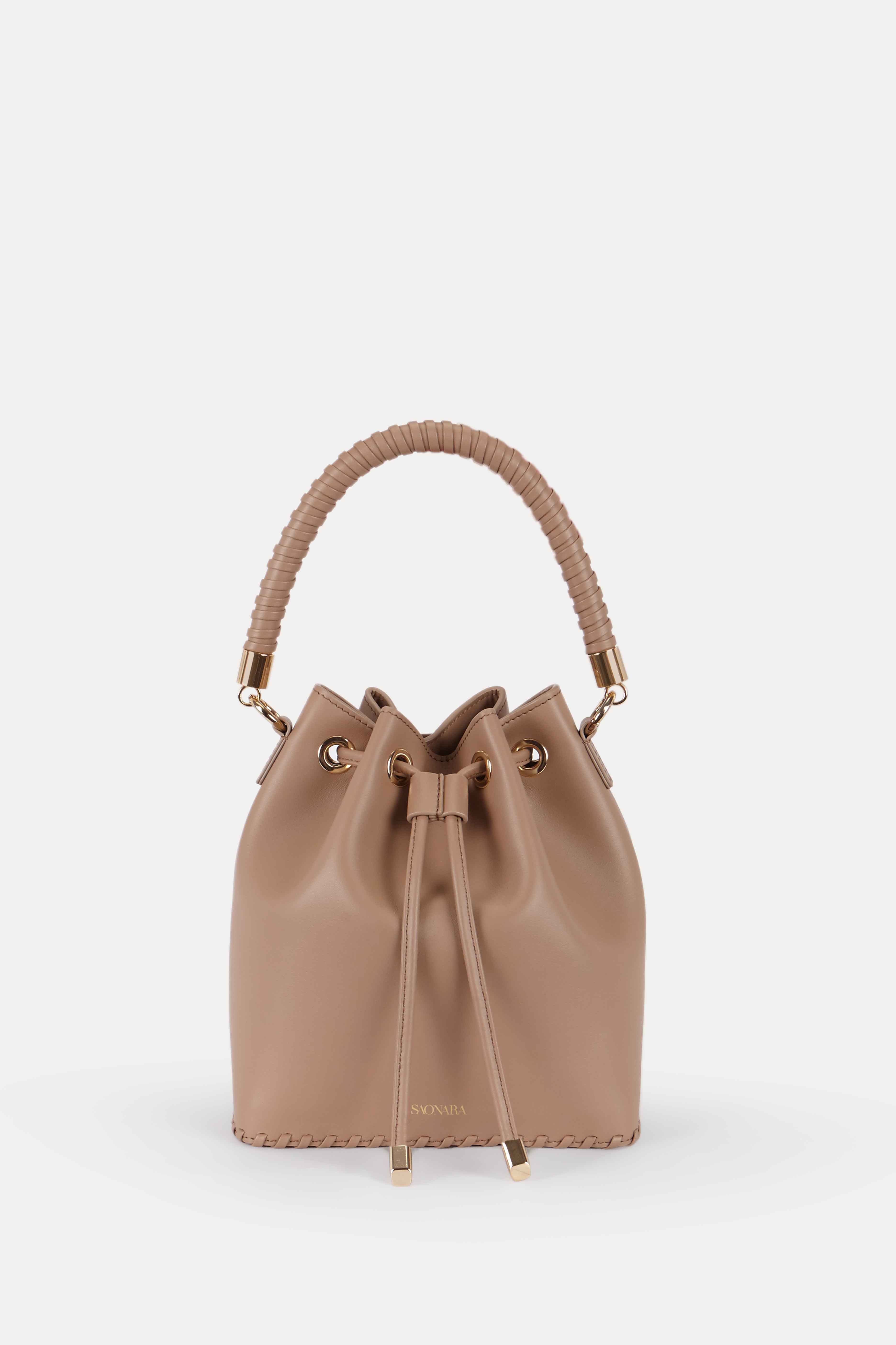 SAONARA BUCKET MOKA LEATHER