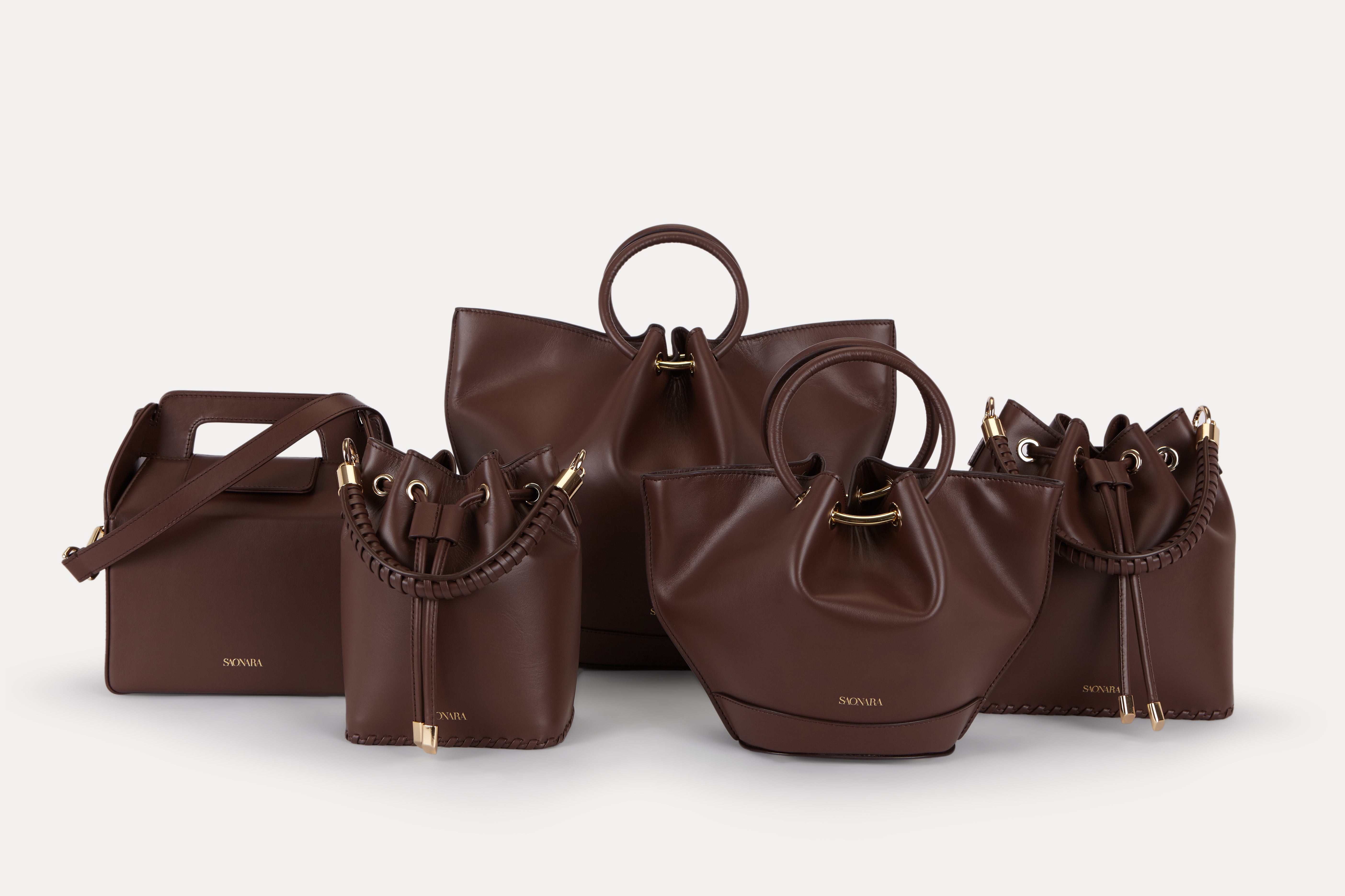 SAONARA MINI CAPAZO CHOCOLAT LEATHER