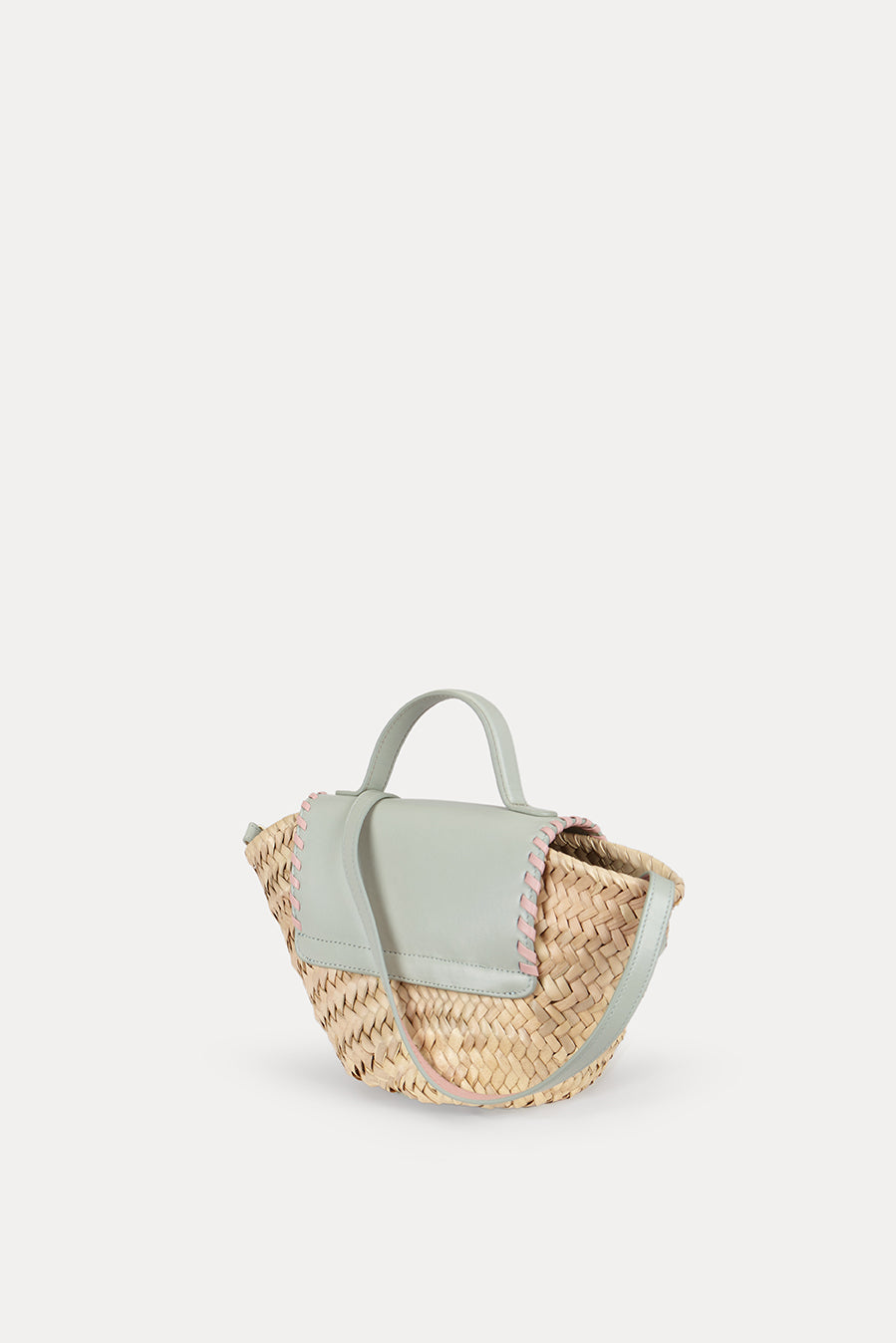 SAONARA COQUETTE CARAMEL/BLUE SKY LEATHER & PALM