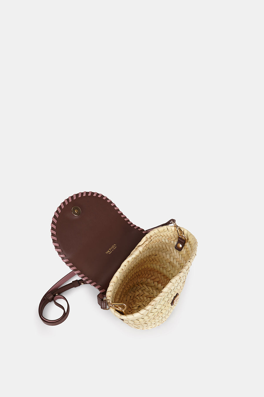 SAONARA COQUETTE CARAMEL/BLUE SKY LEATHER & PALM