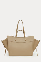 Shopping Bag Taupe Leather